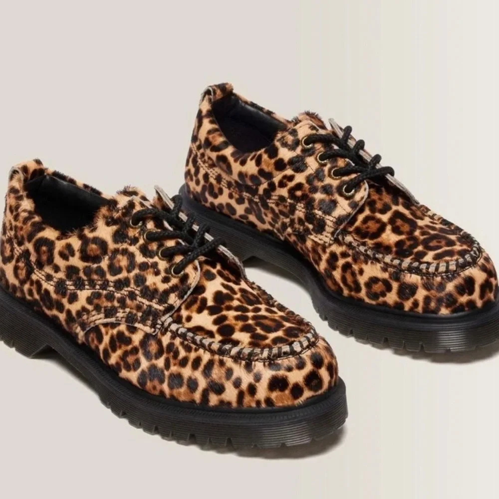 Dr. Martens LOWELL LEOPARD PRINT MOC TOE SHOES MEN’S SIZE 8 / WOMEN 9 No Box